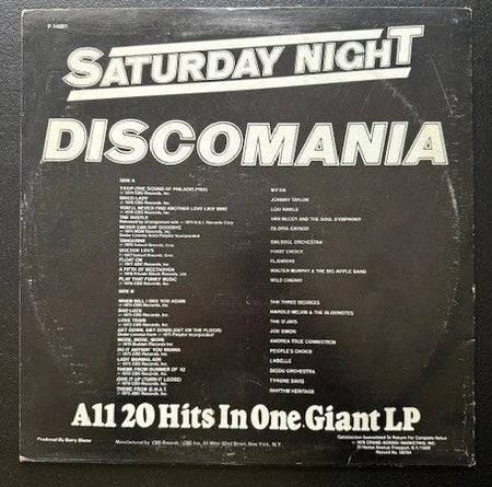 Various ‎– Saturday Night Discomania (Used) - Maple City Music