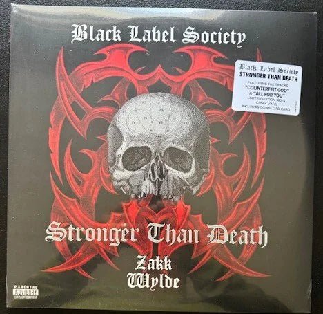 Black Label Society – Stronger Than Death (2xLP, 180g, 2021, eOne EOM-LP-46279 / 46557, Clear Vinyl, Sealed) - Maple City Music
