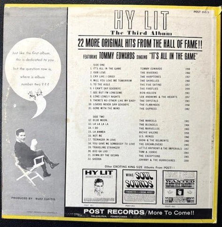 Various ‎– Hy Lit Presents The Third Album - 22 More Original Hits From The Hall Of Fame!! (Used) - Maple City Music