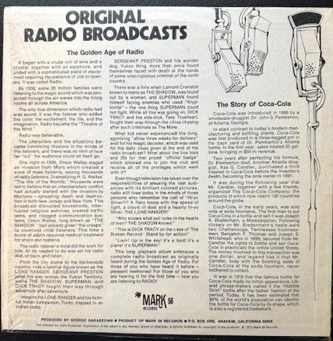 The Shadow Radio Program, Bret Morrison – The Shadow (Original Radio Broadcasts) (Used) - Maple City Music
