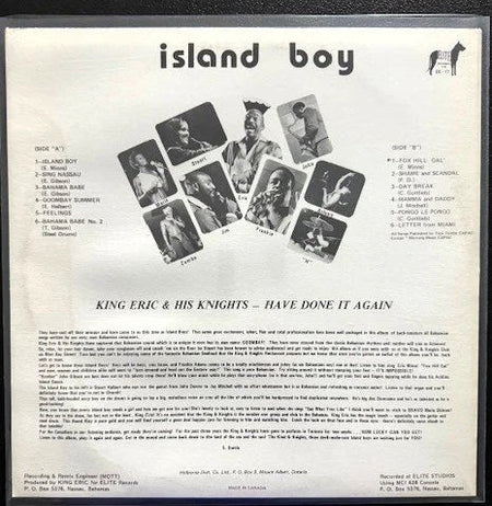 King Eric & His Knights – Island Boy (Used) - Maple City Music
