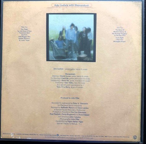 Arlo Guthrie With Shenandoah – One Night (Used) - Maple City Music