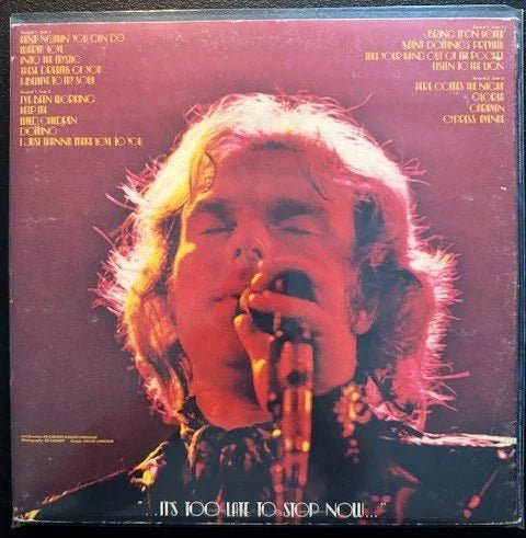 Van Morrison – It’s Too Late To Stop Now (2xLP, Tri-Fold, 1974, Warner Bros. 2BS 2760) - Maple City Music