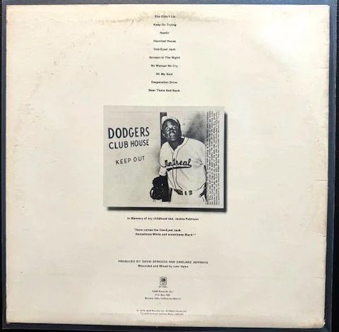 Garland Jeffreys – One-Eyed Jack (Used) - Maple City Music