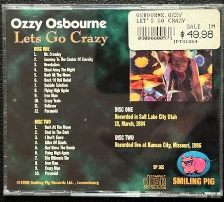 Ozzy Osbourne – Let’s Go Crazy (2xCD, Unofficial, Smiling Pig SP-R-076) - Maple City Music