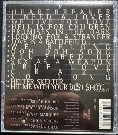 Pat Benatar ‎– Heartbreaker (Sixteen Classic Performances) (Used) - Maple City Music