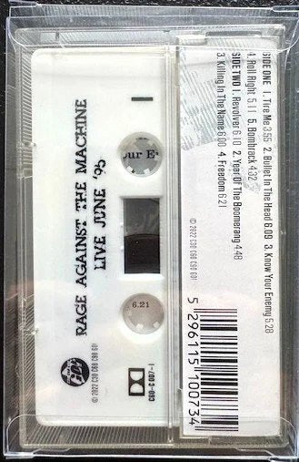 Rage Against The Machine – Irvine Meadows June '95 (Cassette, 2022, C30 C60 C90 GO! CGO-C 007) - Maple City Music