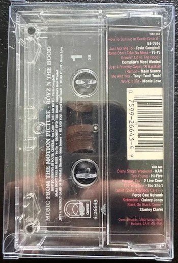 Various – Boyz N The Hood (Music From The Motion Picture) (Cassette, 1991, Warner Bros. Records / Qwest Records 9-26643-4) - Maple City Music