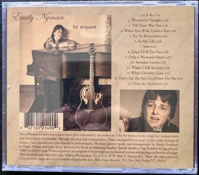 Emily Nyman – By Request (CD, 2006, Baby Steps Records) - Maple City Music