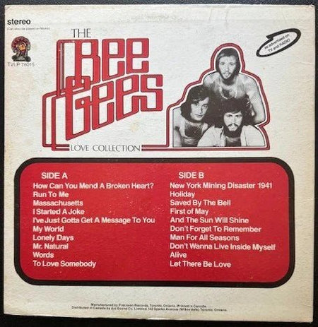 Bee Gees – Love Collection (LP, 1975, Juke Box International TVLP 76015) - Maple City Music