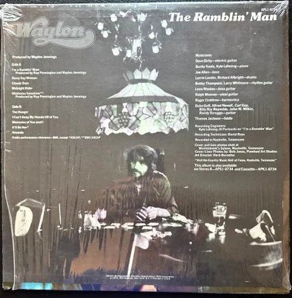 Waylon Jennings – Waylon The Ramblin' Man (Used) - Maple City Music