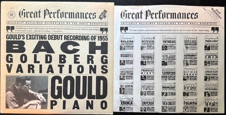Bach / Glenn Gould ‎– The Goldberg Variations - Glenn Gould's Debut Recording Of 1955 (Used) - Maple City Music