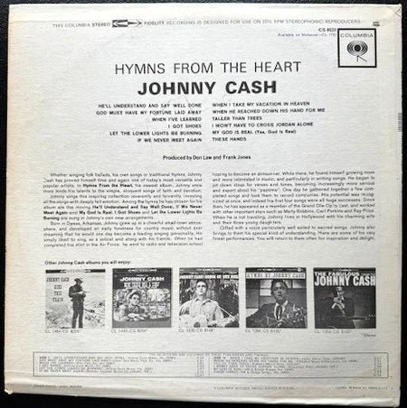 Johnny Cash – Hymns From The Heart (Used) - Maple City Music