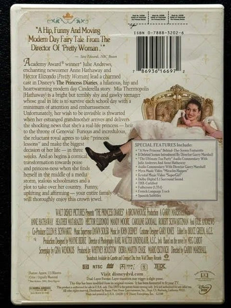 The Princess Diaries (DVD, 2001, Walt Disney Pictures) - Maple City Music