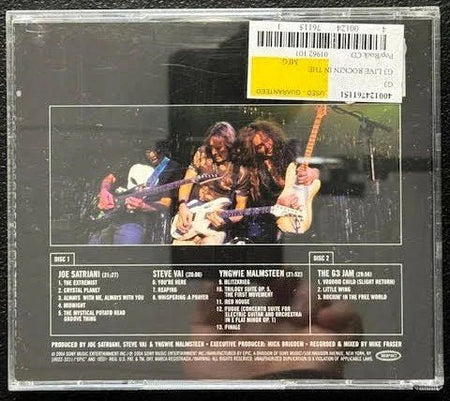 G3, Joe Satriani, Steve Vai, Yngwie Malmsteen – G3 Live: Rockin' In The Free World (2xCD, 2004, Epic E2K 90856) - Maple City Music