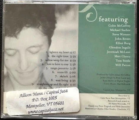 Allison Mann – The Right Time (CD, Early 2000s, Independent) - Maple City Music