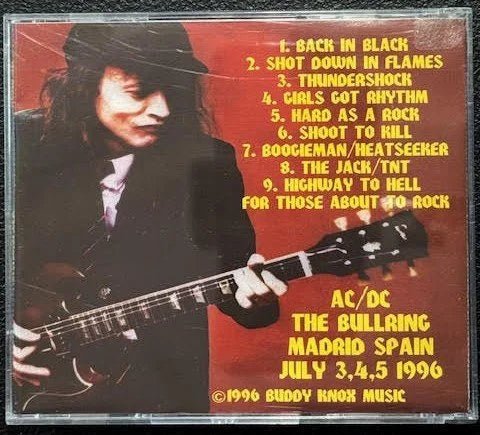 AC/DC – Hail Geezer! Spanish Fly (CD, 1996, Buddy Knox Music KNOX-96) - Maple City Music