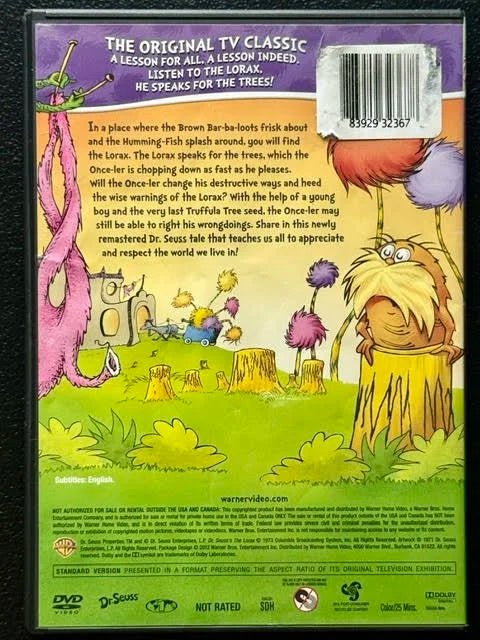 The Lorax (DVD, 2012, Universal Pictures / Illumination) - Maple City Music