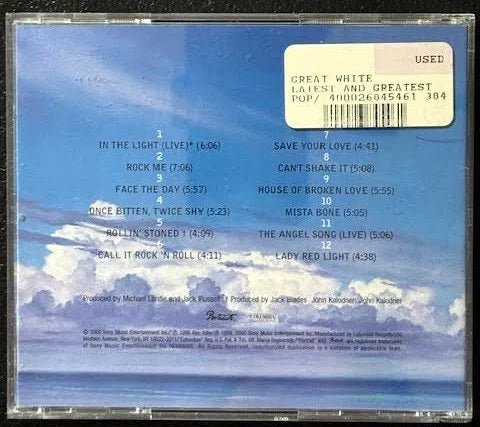 Great White – Latest And Greatest (CD, Compilation, Portrait VK 69878) - Maple City Music