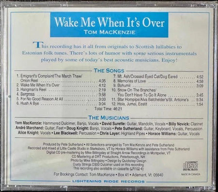 Tom MacKenzie – Wake Me When It’s Over (New) - Maple City Music