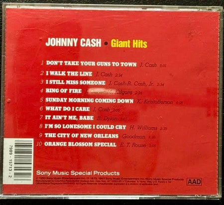 Johnny Cash – Giant Hits (CD, 1993, Sony Music Special Products A 15713) - Maple City Music