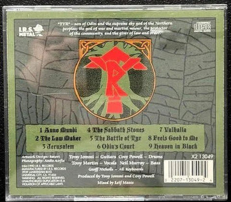 Black Sabbath – Tyr (CD, 1990, I.R.S. Metal X2 13049) - Maple City Music