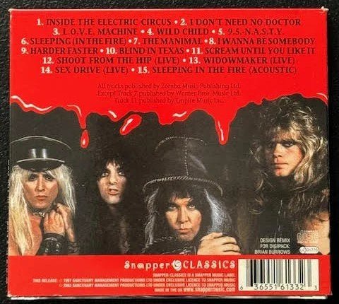 W.A.S.P. – Live... In The Raw (Used) - Maple City Music