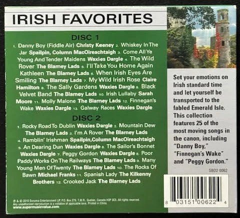 Various - Irish Favorites (2-CD Set) (Used) - Maple City Music