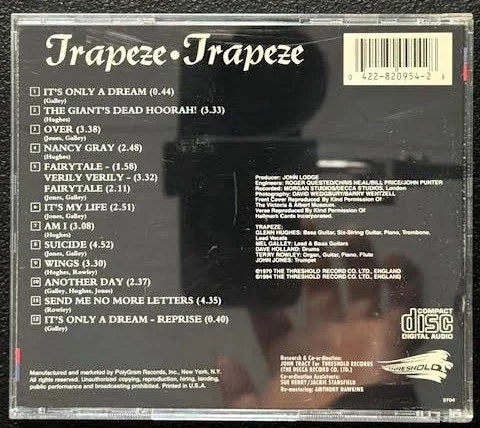 Trapeze – Trapeze (CD, 1994, Threshold 820 954-2) - Maple City Music