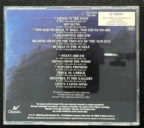 Jethro Tull – Original Masters (CD, Chrysalis VK 41515) - Maple City Music