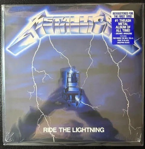 Metallica – Ride The Lightning (LP, 2016 Remastered Reissue, Blackened BLCKND004R-1) - Maple City Music