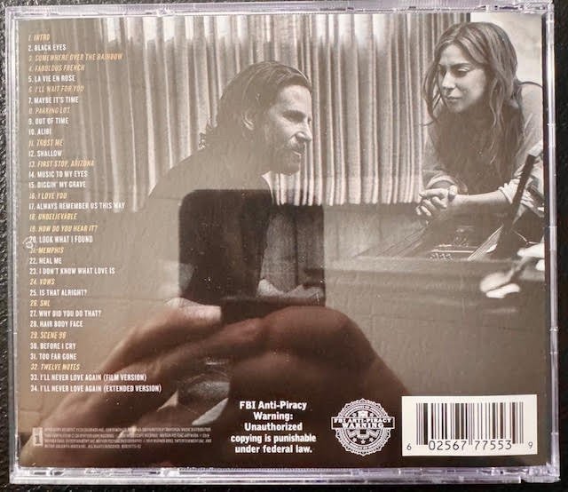 Lady Gaga, Bradley Cooper – A Star Is Born Soundtrack (Used) - Maple City Music