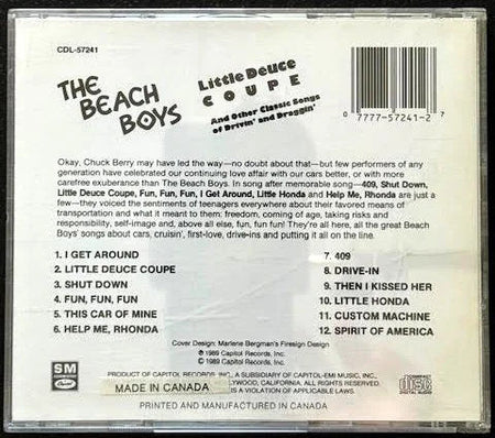 The Beach Boys – Little Deuce Coupe And Other Classic Songs Of Drivin' And Draggin' (Used) - Maple City Music