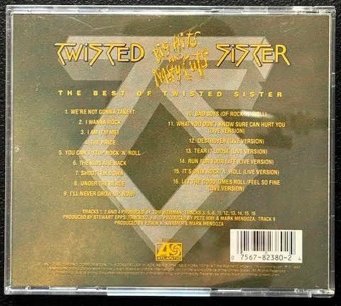 Twisted Sister – Big Hits And Nasty Cuts - The Best Of Twisted Sister (CD, Atlantic 7 82380-2) - Maple City Music