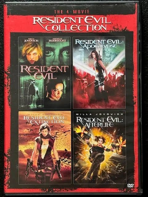 Resident Evil 4-Movie Collection Resident Evil • Resident Evil: Apocalypse • Resident Evil: Extinction • Resident Evil: Afterlife (Used) - Maple City Music