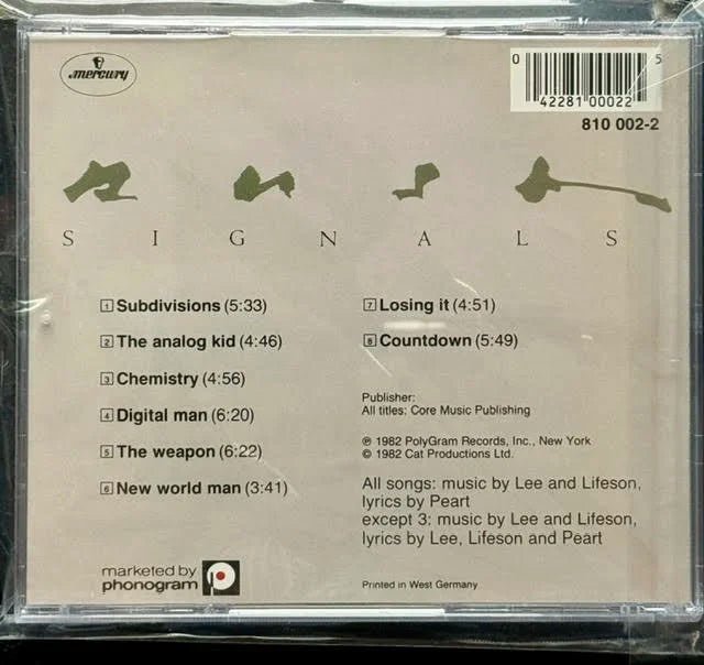 Rush – Signals (CD, 1982, Mercury/810 002-2) - Maple City Music