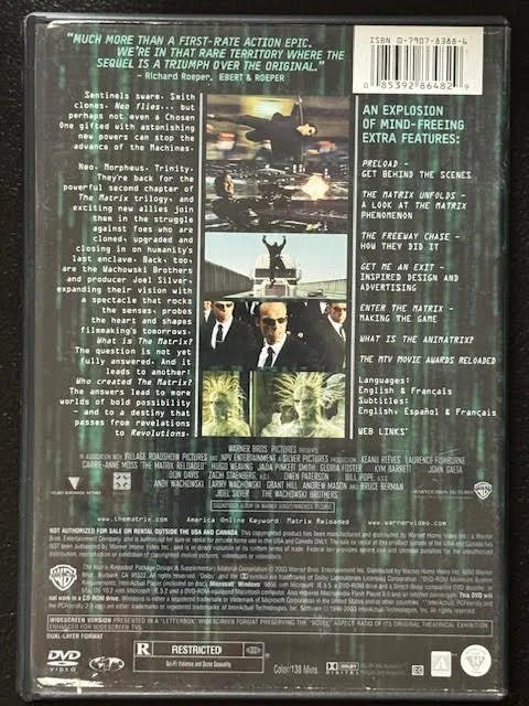 The Matrix Reloaded — Widescreen Edition (Used) - Maple City Music
