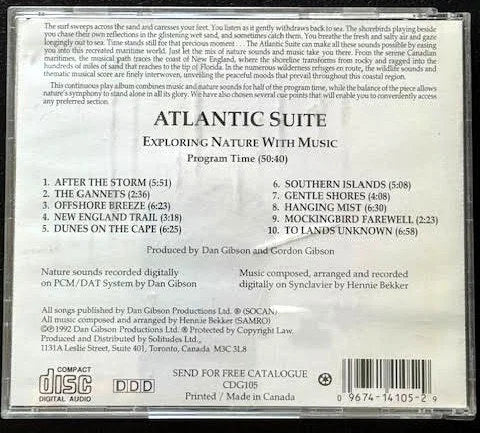 Dan Gibson – Atlantic Suite (CD, 1992, Solitudes CDG105) - Maple City Music