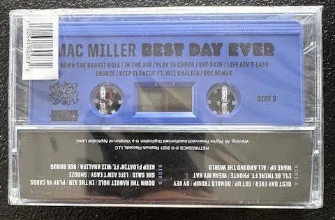 Mac Miller – Best Day Ever (Cassette, 2021, Rostrum Records / Most Dope RSTRM294CT) - Maple City Music
