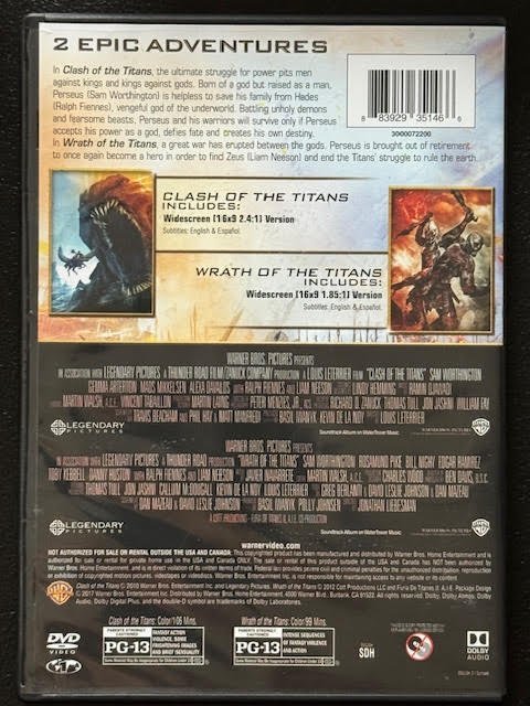 Titans Double Feature — Clash of the Titans / Wrath of the Titans (Used) - Maple City Music