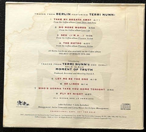 Terri Nunn – Special Terri Nunn Sampler (Used) - Maple City Music