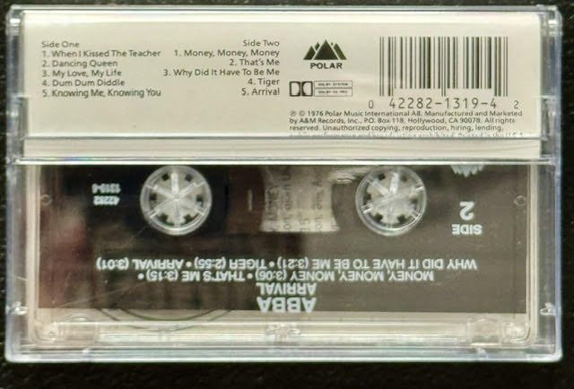 ABBA – Arrival (Cassette, 1976, Polar / Atlantic) - Maple City Music