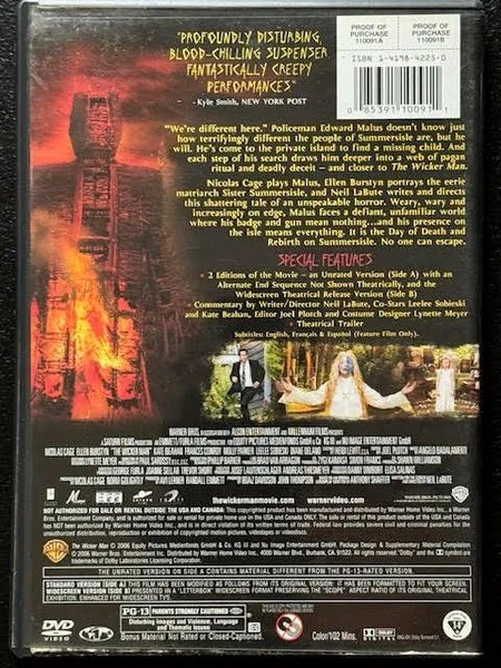 The Wicker Man — Full-Screen Edition (Alternate Ending) (Used) - Maple City Music