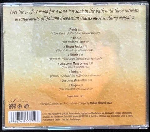Michael Maxwell – Bach For The Bath (CD, 2001, Avalon 19518) - Maple City Music