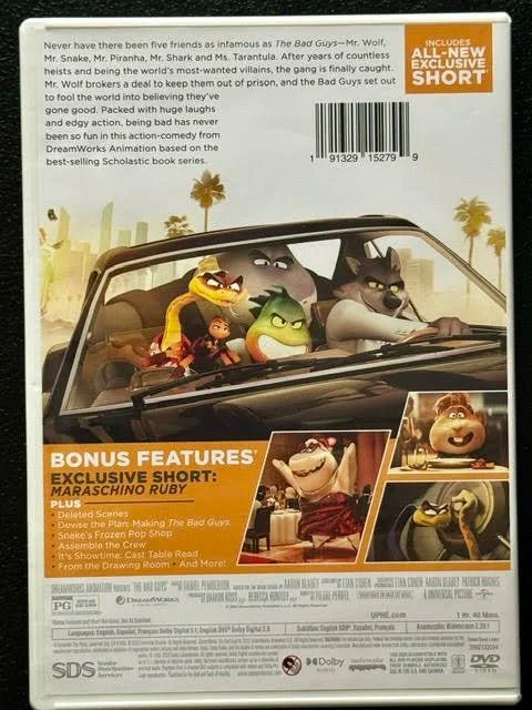 The Bad Guys (DVD, 2022, DreamWorks Animation / Universal) - Maple City Music