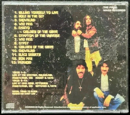 Black Sabbath – War Pigs in Pennsylvania (CD, Unknown Year, The Final Mass Records) - Maple City Music