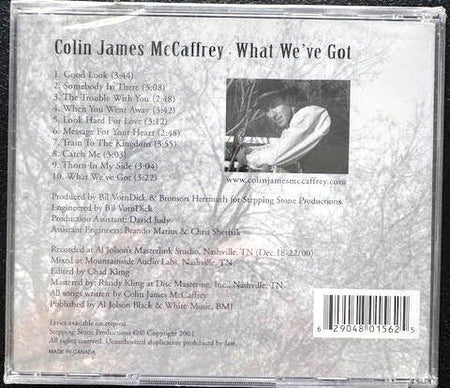 Colin James McCaffrey – What We’ve Got (CD, 2001, Independent) - Maple City Music