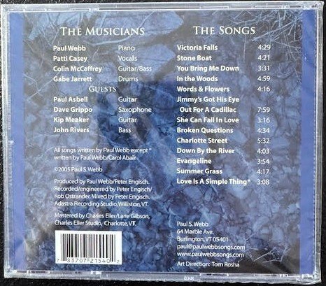 Paul Webb / Patti Casey – Stone Boat (New) - Maple City Music