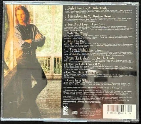 Billy Dean – Greatest Hits (CD, Compilation, Club Edition, 1994, Liberty CDP-528357) - Maple City Music