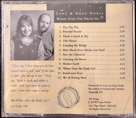Lara & Greg Noble – Where Does the Truth Go (New) - Maple City Music